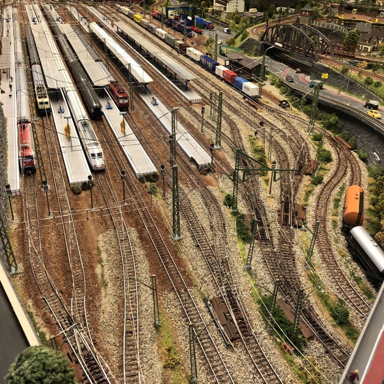 Blick in den Bahnhof Wallhausen